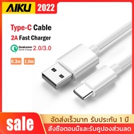 AIKU สายข้อมูล Android TYPE-C data cable/2.4A chaeger Noodle data cable1.0M For Samsnung/Huawei/Mi/OPPO/VIVO
