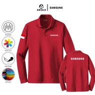 Arials Polo shirt Baju Kaos Kerah Lengan Panjang Sales Handphone Samsung