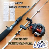 🔥COMBO SET CASTING🔥BC FISHING ROD + REEL BAITCASTING SET PANCING