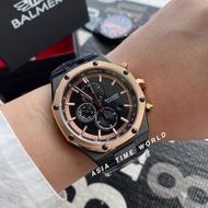 BALMER | 8155G BRG-4 Black Rose Gold Chronograph All Stainless Steel Men Watch with Sapphire Glass