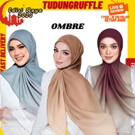 OMBRE BY TUDUNG RUFFLE Plain Square Scarf Bidang 46