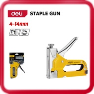 [ DELI ] (DL238003) Heavy Duty Staple Gun | 4-14mm Staples | Steel Manual Stapler Gun