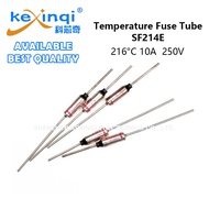 (5pcs) SF214E Thermal Fuse 216°C 216C 10A 250V Temperature Cutoffs Fuse