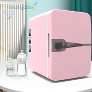 MALCOLM Car Refrigerator, with Ornate Handle Lightweight Makeup Fridge Cooler, Stylish USB Charging Single Door Portable 4L Mini Fridge Travel