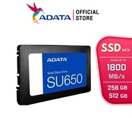 ADATA (เอสเอสดี) SSD รุ่น SU650 SATA R520MB/W450MB - (ADT-SU650SS-256GTR , ADT-SU650SS-512GTR )