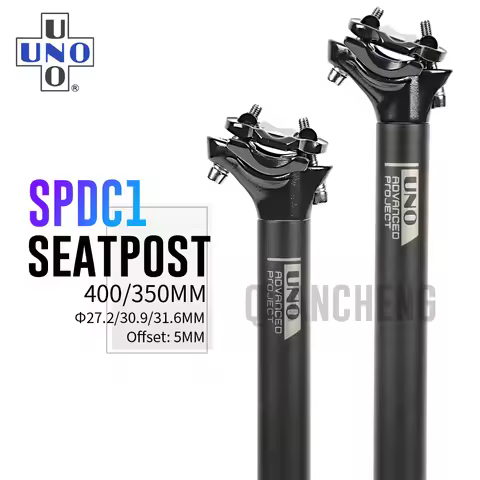 UNO Mtb Seat Post Ultralight Seatpost Bicycl Saddle Post 350/400mm Bicycle Seat Tube 27.2/30.9/31.6m