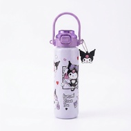 Botol Handle Big Size 1000ml Anti Bocor Bahan Plastik BPA Free Botol Minum Sedotan Bonus Stiker Cute
