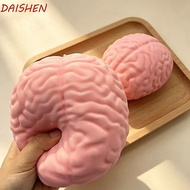 DAISHEN Brain Squishy Toy, Simulated TPR Fidget Toy, Stress Ball Moldable Slow Rising Prank Toy Pran