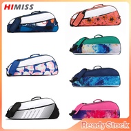 HIMISS Sports Fitness Bag, Badminton Tennis Racket Handbag, Weekend Overnight Carry On Bags For 3-6 Badminton Rackets, Shoes, Shuttlecocks, Clothes