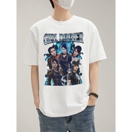 Anime Series - Arcane - Caitlyn - Street Fashion Clothing Men's And Women's shirt Cotton T-shirts