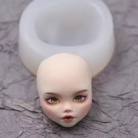 3D Clay Molds Elf Face Clay Molds Epoxy Resin Molds for Elf Dolls Epoxy Resing Casting Jewellery Mak