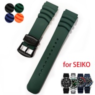 20mm 22mm Silicone Watch Bracelet for Seiko SKX007 MARINE MASTER SRP777J1 Wristbelt for CITIZEN Divi