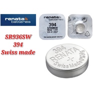 Renata 394 SR936SW Battery Silver 1.55V Battery SWISS MADE .