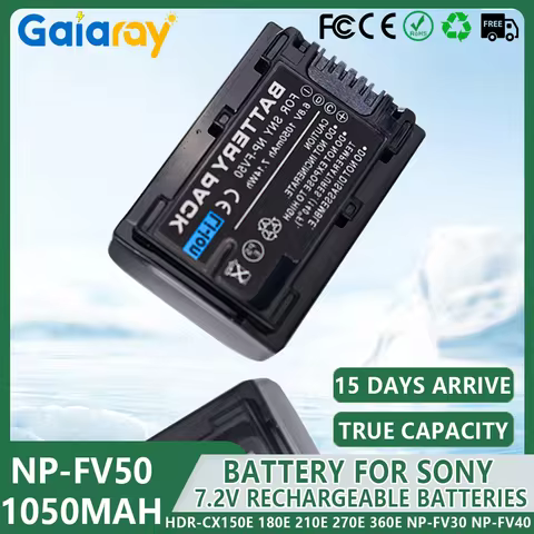 Battery NP-FV50 NP FV50 Li-ion Battery 1050mAH For Sony Handycam HDR-CX380 430V 900 580V 760V HDR-PJ