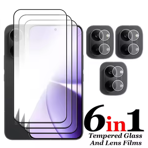 6in1 For Redmi Turbo 5 Max Glass For Redmi Turbo 3 4 5 Pro Tempered Glass 2.5D Full Cover Screen Pro