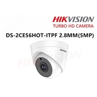 HIKVISION 5MP 2.8MM DS-2CE56HOT-ITPF 2.8mm lens  TURBO HD DOME CAMERA