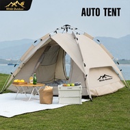 【WTHB】Auto Tent 3/4Person Khemah Foldable Waterproof Portable Outdoor Tent Hiking Easy Setup