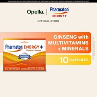 Pharmaton Energy+ Ginseng G115 Vitamins, Minerals, Boosts Energy Stamina 10 Tablets
