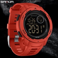 SANDA Brand Fashion Military Sport Watch Mens Digital Electronic Watches Waterproof Alarm Watch For 