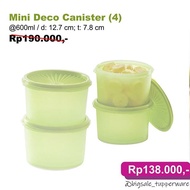 Tupperware mini deco canister tupperware  1 Pcs ecer