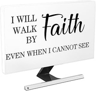 I Will Walk by Faith Even When I Cannot See Waterproof Screen TV Cover 32 Inch Anti-Static Dustproof