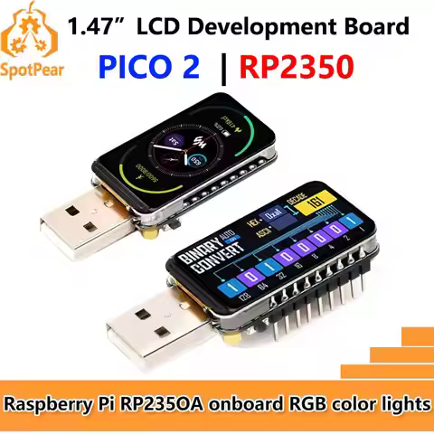 Raspberry Pi Pico 2 RP2350 1.47 inch LCD B Display Development board RP2350A 1.47inch Screen RGB col