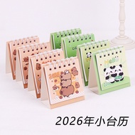 Calendar 2026 mini small Desk Calendar cute cartoon Desktop Decoration Student Memo Calendar Study P