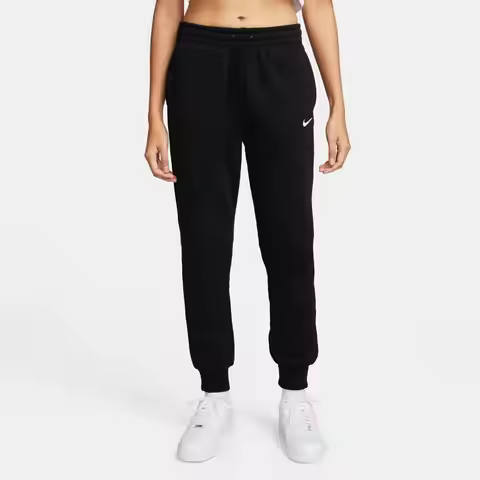 Nike Phoenix Fleece Mid-Rise Breathable Jogger Sweatpants for Fitness Outdoor Activities