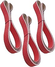 2 x 72 Inch 36 Grit Ceramic Sanding Belts, Metal Grinding Belts for metalworking sharpening sanding