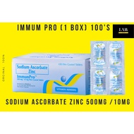 ImmunoPro Vitamin C with Zinc (100 tabs per box) by Unilab immunopro with zinc