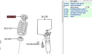 (ของแท้) DL3328012 ยางรองสปริงโช็คหลัง ตัวบนหรือตัวล่าง Mazda 2 4 - 5 ประตู ปี 2009-2011 มาสด้า 2 เบ
