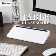WORK SELECTED Table Glassboard – กระดานกระจกดีไซน์หรู เขียนลื่น เช็ดง่าย ใช้งานได้ทุกสไตล์ (White)