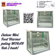 Etalase Mini Food Warmer paling MURAH Rak 2 buah Kokoh