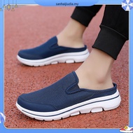 [35-48] lightweight couple Half shoes mesh men Slip on Shoes Causal shoes for women men