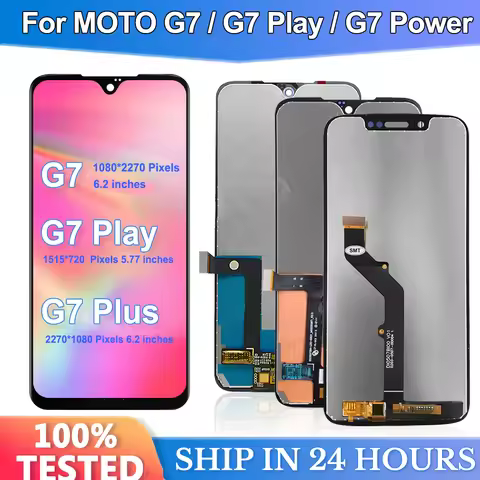 Display For Motorola Moto G7 Play Display XT1952 LCD G7 Plus Touch Screen Digitizer G7 Power LCD Rep