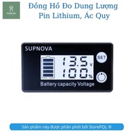 Battery capacity meter, battery operating voltage 8V-100V, displays battery electric vehicle paramet