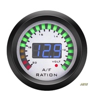 Car Digital Display Air Fuel Ratio Gauge 52Mm AFR Meter 2IN1 Voltmeter 12V Narrowband O2 Oxygen Sens