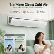 Aircond Wind Deflector Penghadang Angin Aircond No Drill Adjustable for Baby Kids Ibu Hamil
