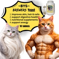 Cat Supplement Hair, Coat & Health Support - 10, 30, 50 tablets Brewers Yeast