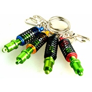 Keyring  Adjustable Spring Car Auto Spring Tuning Shock Absorber Keychain Coilover Keyholder Shock A