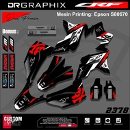 Decal Crf Supermoto Oneonenine/Honda Crf 150l - Onenine, Doff (Unit)