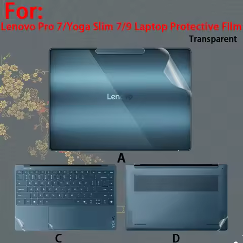 For Lenovo Yoga Slim 7/9 14ILL10 Protective Film 2-in-1 Laptop Shell Cover 14IML9 Computer Body Stic