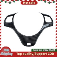 LHD Carbon Fiber Car Steering Wheel Trim for  3 Series E90 E92 E93 2005-2012 Car Steering Wheel Deco
