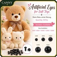 ( 10 PCS ) EYES FOR BEAR ANIMAL PUPPET CRAFT FOR CHILDREN / DIY BLACK EYES ACRYLIC ACCESSORIES