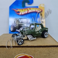Diecast Hot Wheels Loose Smooth HW Premiere 2008 Custom 42 Jeep CJ-2A brown