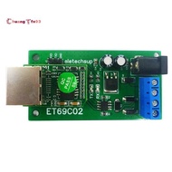 【Chuangtfx03】ET69C02 Ethernet Network IP RJ45 to RS485 Bus Converter for Modbus RTU Master Slave Cli