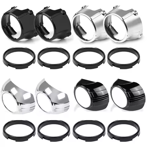 Projector Shrouds Black Silver Mask Cover Shell for 3.0" 2.5 Inch Bi-LED Lens Bi-Xenon Headlight Len