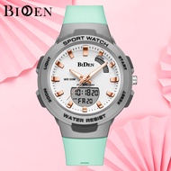 BIDEN Jam Tangan Wanita Original Tahan Air Analog-Digital LED Multi Fungsi Fashion Elegan Cewe Jam