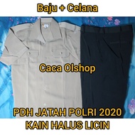 1 STEL BAJU PDH JATAH POLRI 2020 KAIN HALUS LICIN