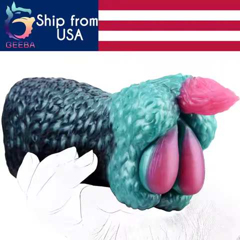 GEEBA Animal Wildebeest-Fantasy Silicone Horse Masturbator Soft Silicone Pocket Pussy Stroker Realis